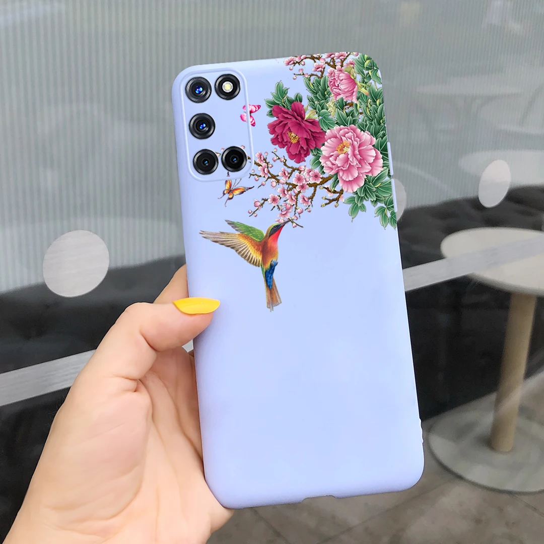 Phone Case For OPPO A52 Case Oppo A72 A92 Silicone Flower Cloud Prnited Back Cover For oppoA52 A 52 72 A92 TPU Bumper Shell Bags cases for oppo cases Cases For OPPO