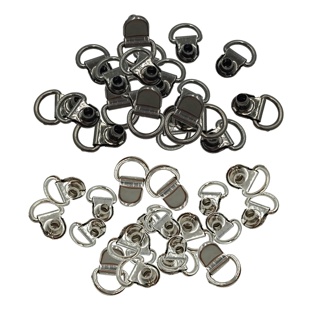20pcs Boot Lace Hooks For Camp Hike Climbing Repair Leather Shoes
