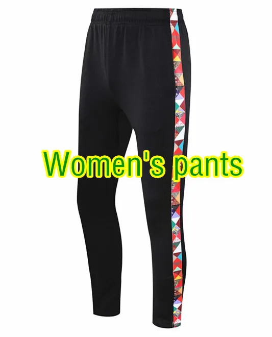 Women black pants Женские и мужские куртки для бега, брюки, набор, молодежный футбольный костюм, свитер для бега, спортивный комплект, длинный футбольный тренировочный костюм, командная форма - Цвет: Women black pants