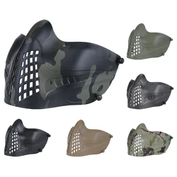 Tactical Half Face Mask Soft Breathable Army Training CS Game Protective Mouth Protector Airsoft Paintball Accessories