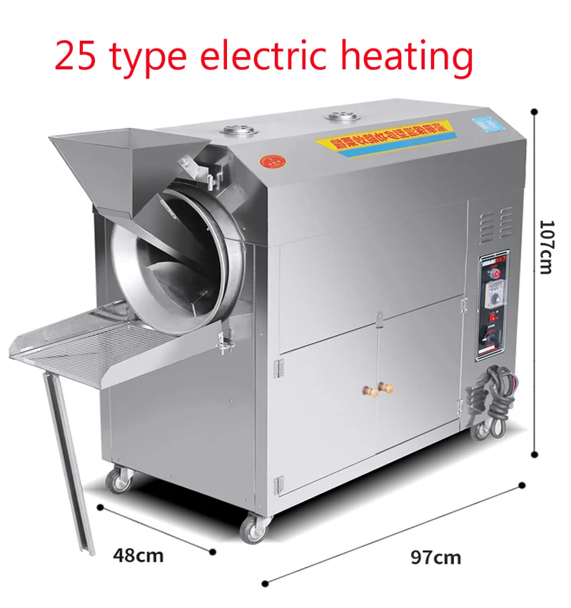Stainless Steel Nut Roasting Machine Nuts Baking machine Chestnut Roaster - Цвет: Синий
