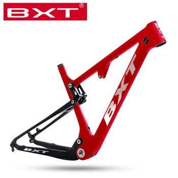 

29 Full Suspension MTB Bicycle 142*12mm Carbon frame 29er boost suspension 148*12 mountain bike frame DH Cycling Bicycle Frame