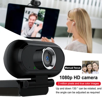 

Streaming Camera Drive Free Live Broadcast Video Calling Built In Microphone PC Laptops HD 1080P USB Connection Computer Webcam