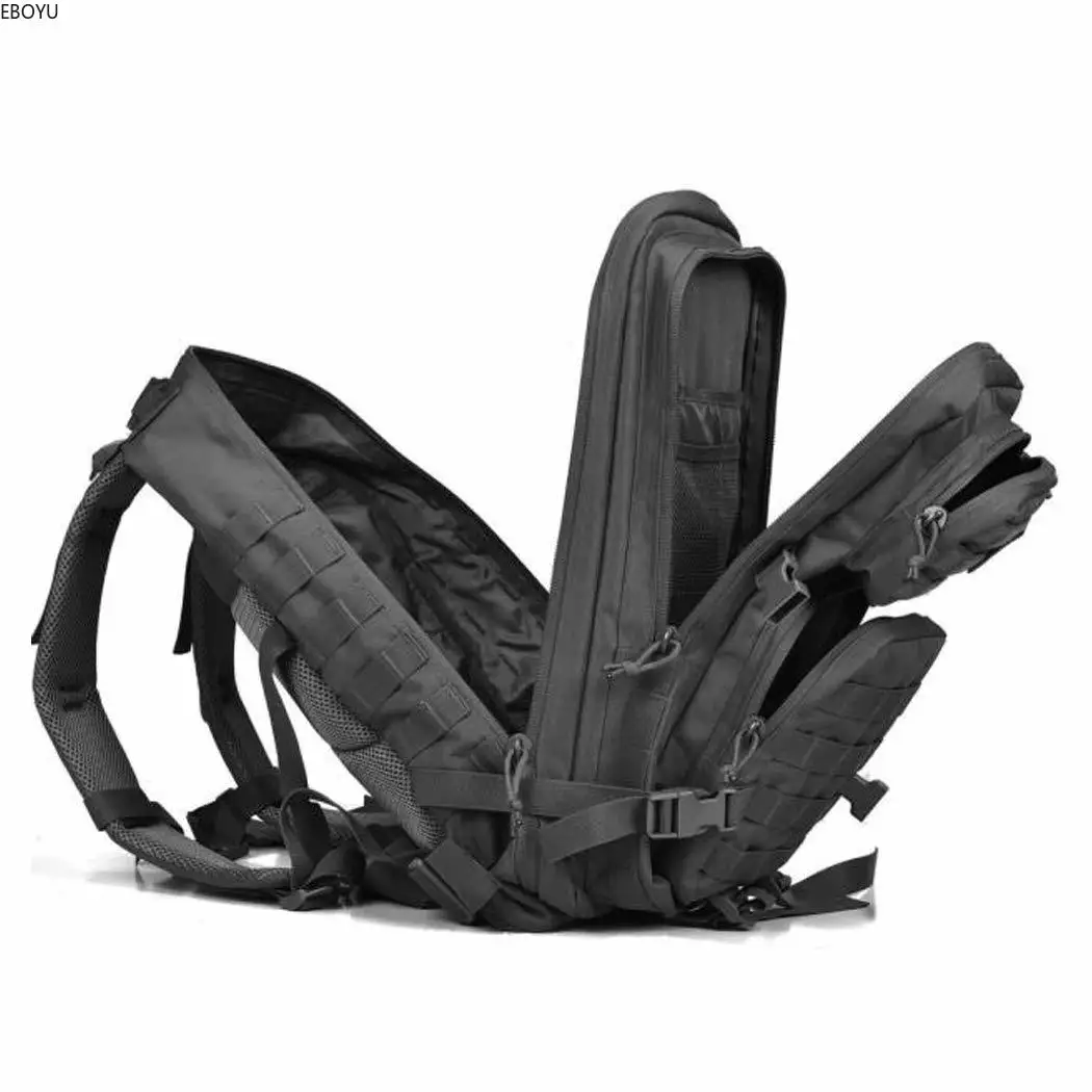 EBOYU Tactical Backpack 3 Day Assault Pack Molle Bug Out Bag 42L Military Backpack for Hiking Camping Trekking Hunting-BL090