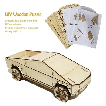 

NEW DIY Assembly Handmade 3D Wooden Puzzle Car Model Diy Assembly Toys For Kids Boys Gifts High Quality Diy Wooden Puzzle