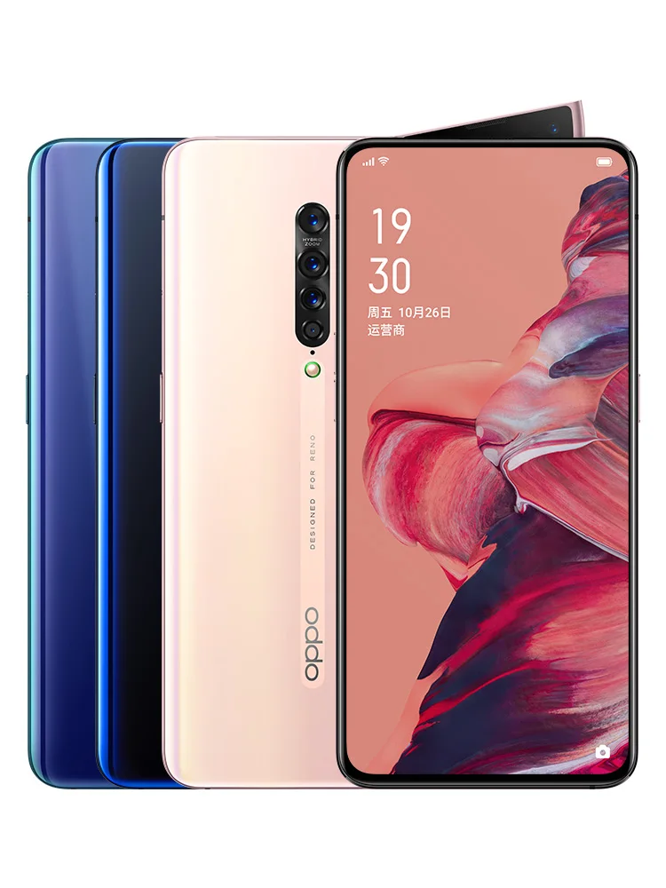 DHL быстрая доставка Oppo Reno 2 20x zoom Смартфон Snapdragon 730 3 0x8G RAM128G ROM 48 0mp 5 камер VOOC сотовый