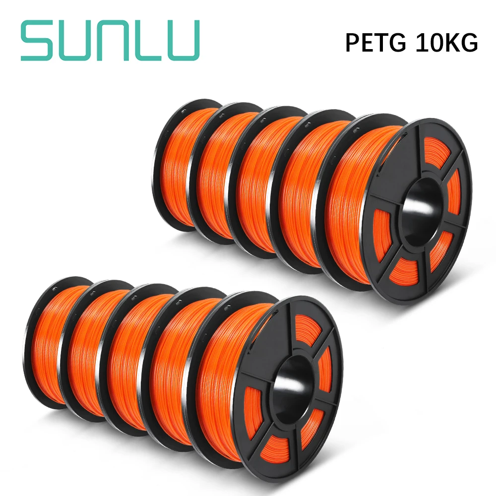 PLA 3D 프린터 필라멘트, PETG 1kg/롤, 1.75mm ± 0.02mm, 100% 필라멘트 라인업, 깔끔한 FDM 인쇄 재료, 10kg, 신제품