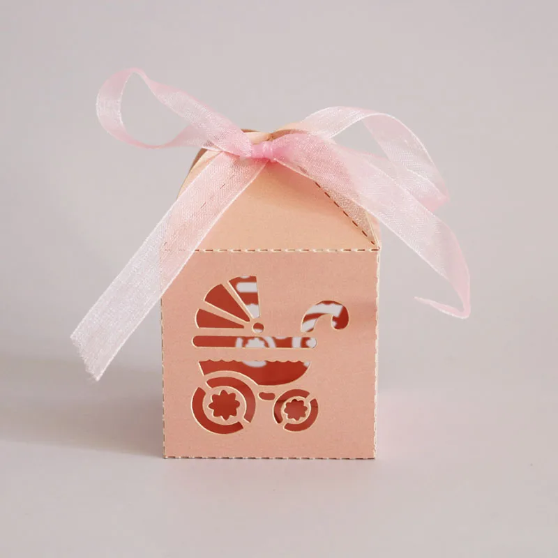 Details about   12pc Baby Pram Favour Box Gift Box for Baby Shower Christening Thank you bag 