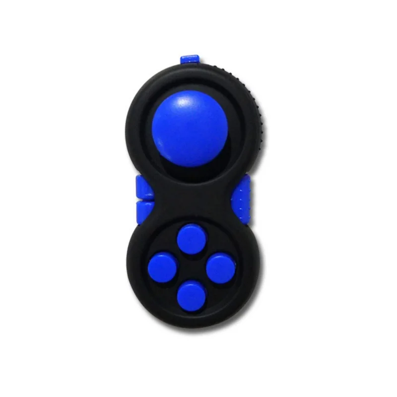Антистресс коврик портативный контроллер Кнопки снятие стресса декомпрессия игрушка брелок инструмент снять стресс Инструмент - Цвет: Синий