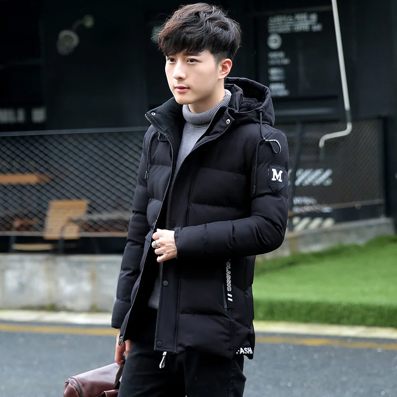 

Parkas Jackets Men Coats Parka Winter Clothes Thicked Youth Fashion Smart Casual Male Keep warm 4XL Icebear Hombre