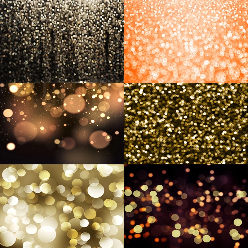 

Shiny Star Fantasy Polka Light Dot Photography Backdrop Happy Birthday Wedding Party Photo Background Decoration Prop Banner