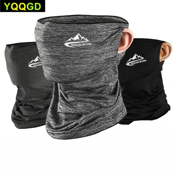 

Multi Functional Face Mask Ice Silk Sunscreen Cap Scarf with Activated Carbon Filter Ear Loops Outdoor Cycling Sportswear