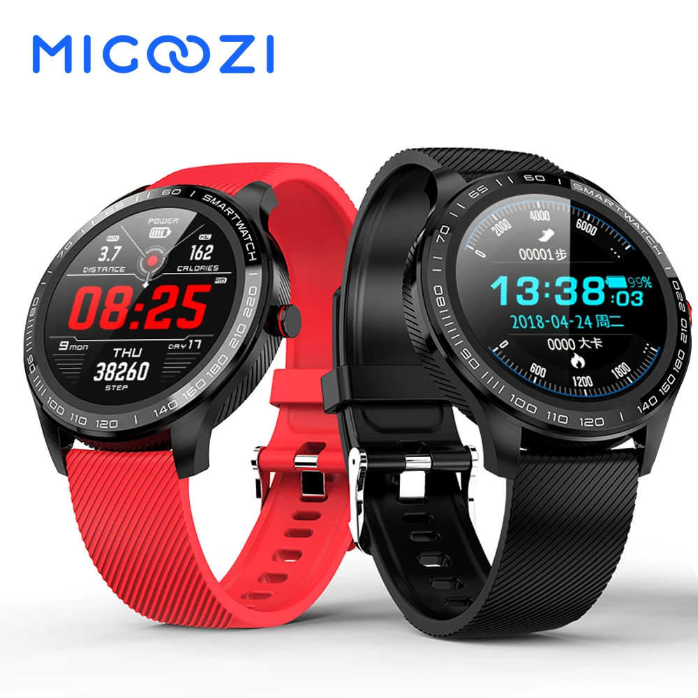 

L9 Smart Watch Full Round Touch Screen Stainless Steel Bezel ECG Heart Rate O2 IP68 Waterproof Sports Fitness Tracker Smartwatch