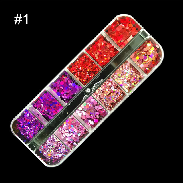 Grid/Set  Nail Art 3D Flakes iridescent Nail Sequins Sparkly 3D Thin Butterfly Flakes Polish Decor For Nail Art Accessories