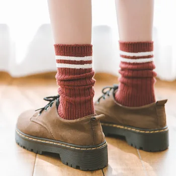 

2020 New Arrival Striped Socks Women Cute Bamboo Fiber Funny Socks High Quality Women Fashion