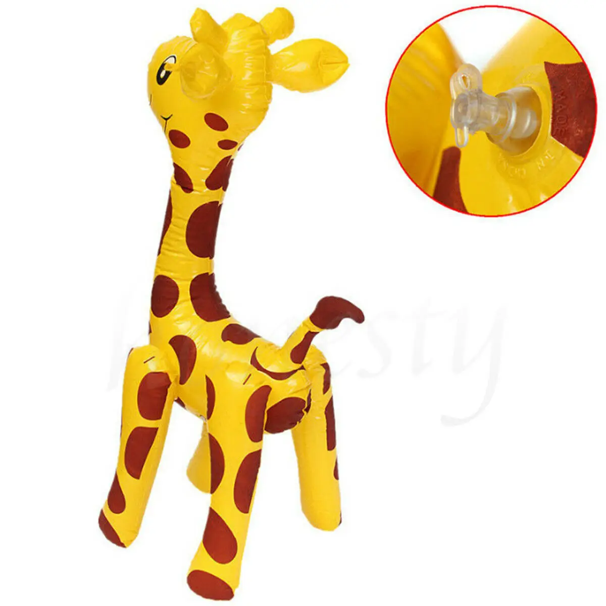Large 60cm Inflatable Giraffe Zoo Animal Blow Up Kids Toy Pool Party Decor Gift 