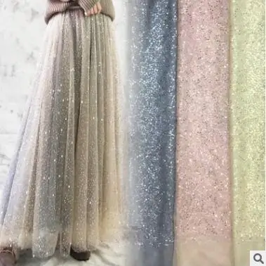 

Multicolor Sequin Mesh Embroidery Fashion Lace Sequin Embroidered Stage Wedding Dress Fabric