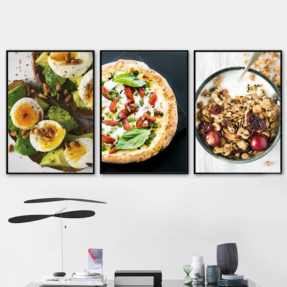 Pizza-Steak-Lemon-Orange-Salad-Kitchen-Decor-Nordic-Posters-And-Prints-Wall-Art-Canvas-Painting-Wall(2)