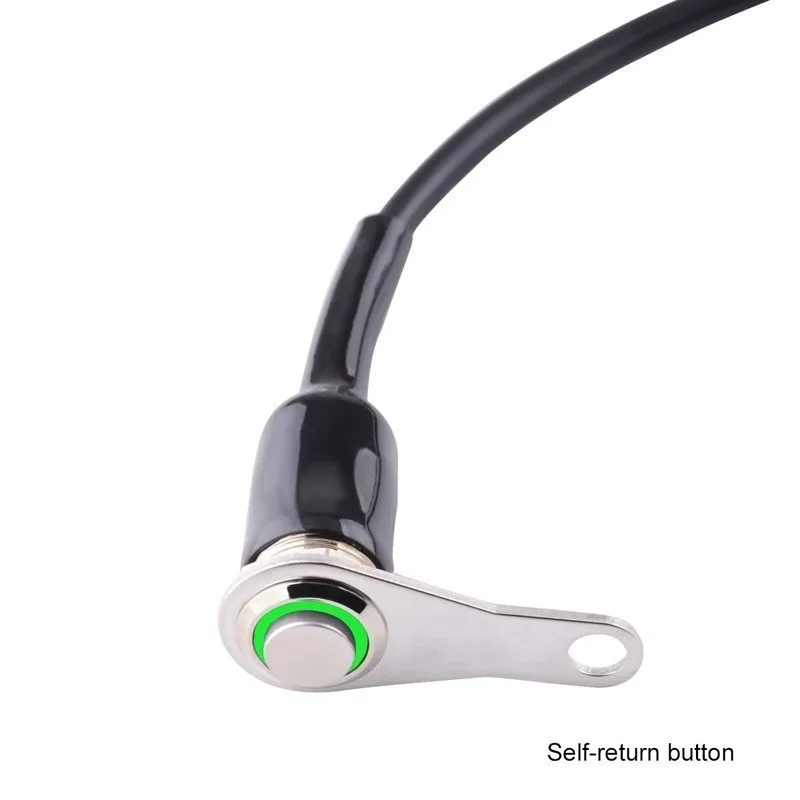 SPELAB DC 12V светодиодный фонарь для мотоцикла переключатель на руль регулируемый водонепроницаемый кнопка переключения водонепроницаемый из нержавеющей стали - Цвет: Зеленый