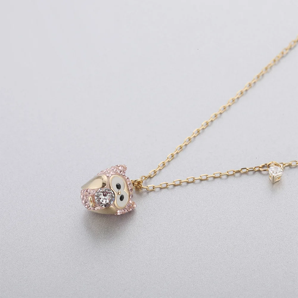 High quality Swa. Owl necklace way jewelry present girlfriend beautiful golden eagle