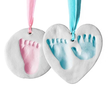 

Baby Footprint Kit & Handprint Ornament for Baby Girl Gifts & Baby Boy Gifts,DIY Unique Baby Shower Gifts