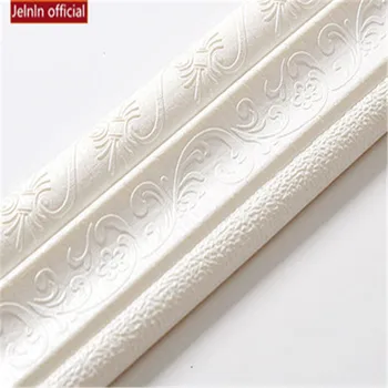 

Black TV background wall border decorative strip door frame side window skirting waist line baseboard foam wall stickers line
