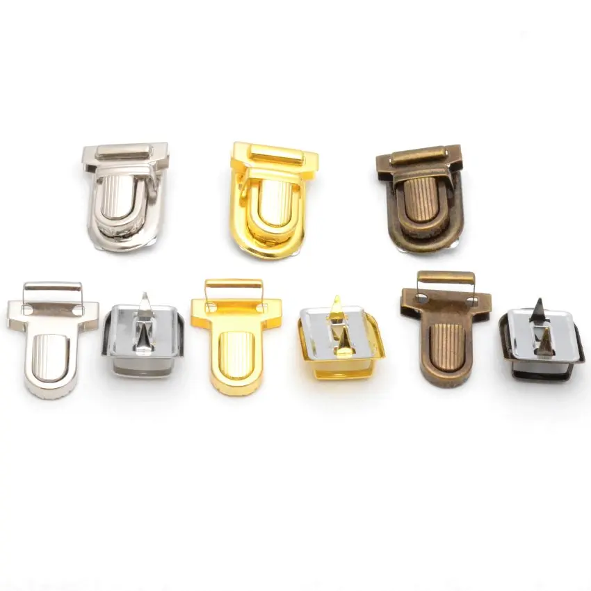 

20 Sets silver/Gold/ bronze Handbag Bag Accessories Purse Snap Clasps/ Closure Lock 22mm x34mm