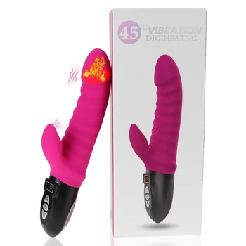 Rabbit Vibrator G Spot Massager Smart Heatable Clitoris Stimulator 12 Modes Female Masturbator Adult Vagina Sex Toys for Woman 1
