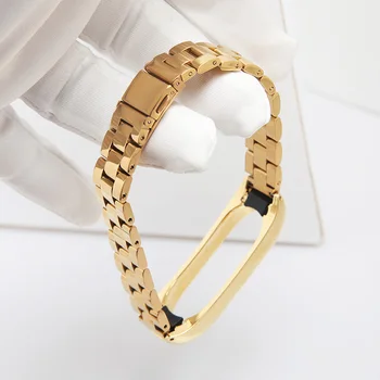 

Metal Strap For Xiaomi Mi Band 3 Straps Screwless Stainless Steel Bracelet Wristband Replace Accessories For Mi Band 3