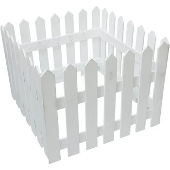 

Christmas Decorations Wooden Fence Christmas Tree Fence White Event Venue Layout Decoration Festive Atmosphere for Home Bars A