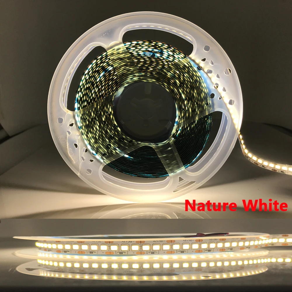 DC 5V 12V 24V Led Strip Light 2835 5m White LED Strip Tape Diode Not Waterproof Lamp Light Strips Kitchen Home Decor TV Ledstrip