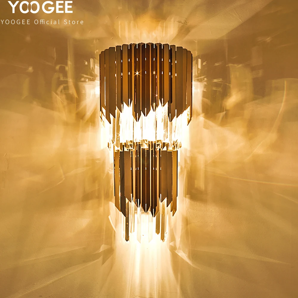 Роскошные Настенные Лампы YOOGEE золотые бра для кухни гостиной коридора
