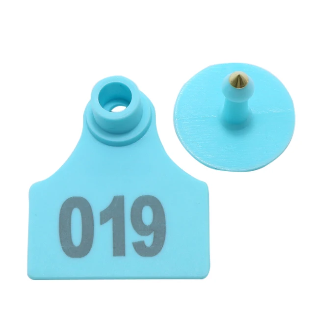 100pcs TPU Livestock Ear Tags - Blank Blue Ear Tags For Goats, Sheep, Pigs & Farm Animal Identification