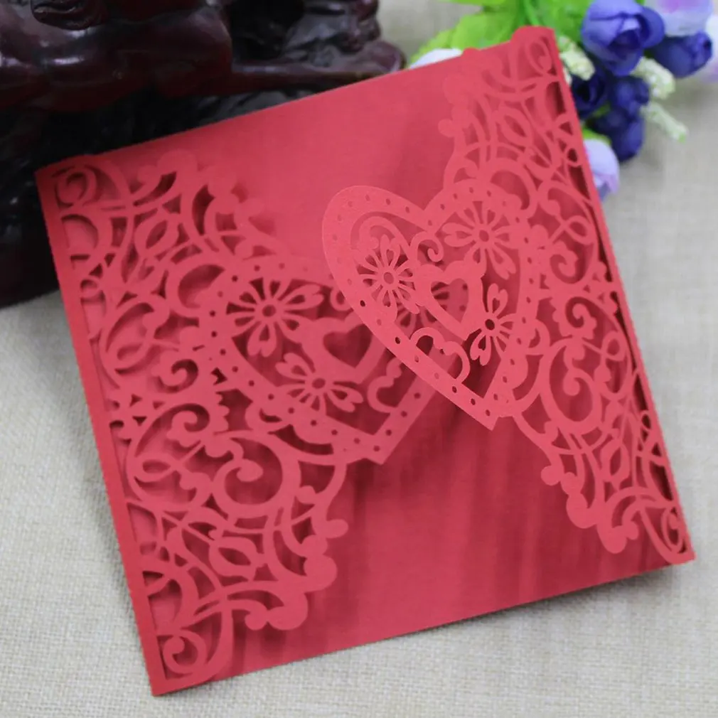 Jubilation Happy Satisfactorily European Hollow-out Wedding Invitation Wedding Invitation and Weddi - 4.00018E+12