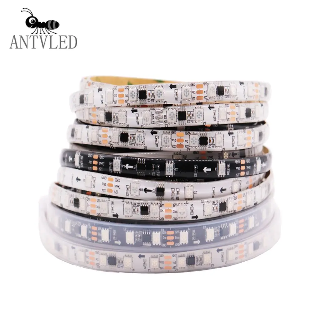 

Led strip WS2811 RGB Led Strip Light Addressable 30/48/60Leds/m Led Pixels External 1 IC Control 3Leds, DC12V