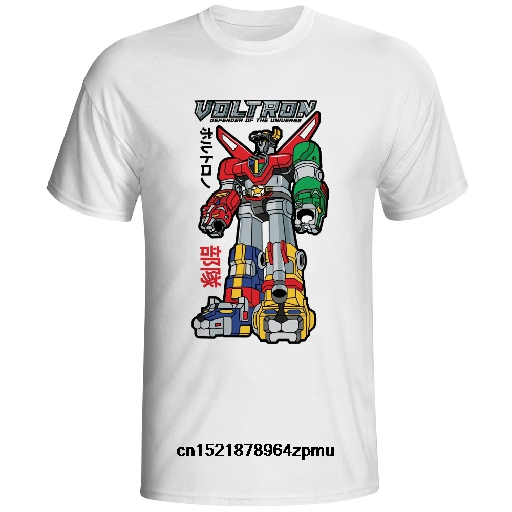 Men T shirt Voltron Defender Of The Universe Shirt Design Cartoon Character Cool Fashion Casual Printed Tee women |