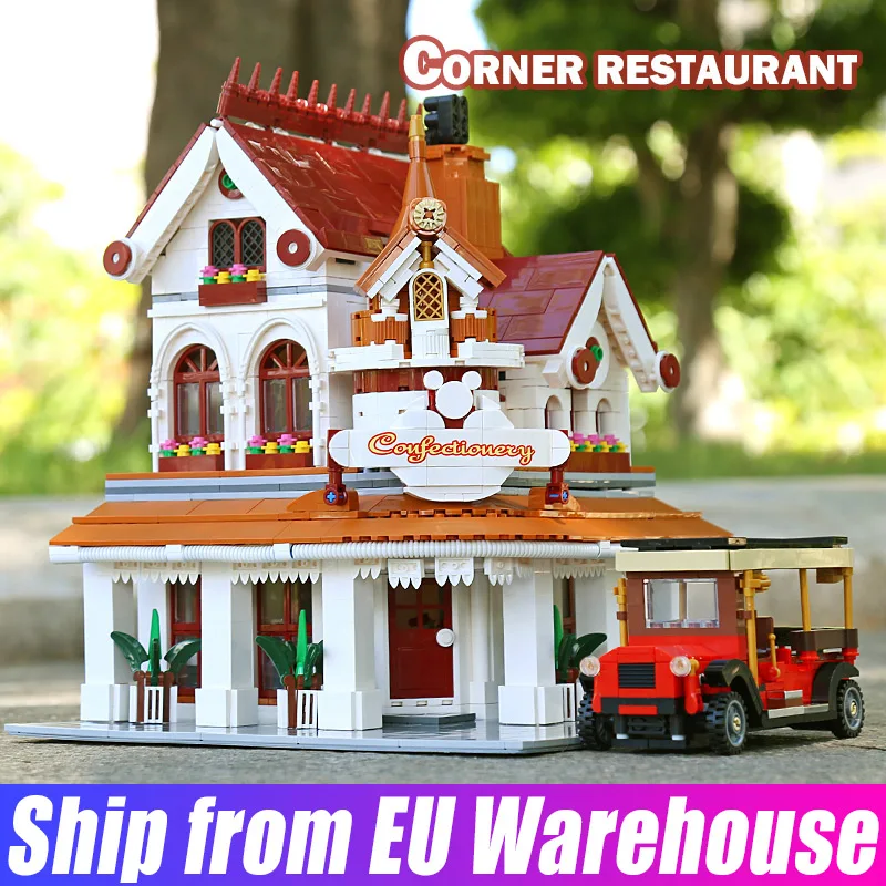 Формы KING 11003 MOC уличные игрушки конструктор Райский угол модель ресторана сборные