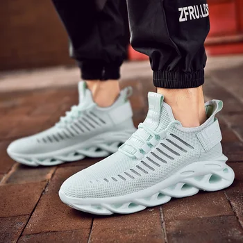 

New Blade Running Shoes for Men Antiskid Damping Cool Outsole Walking Trekking Leisure Summer Running Zapatills Spring Sneakers