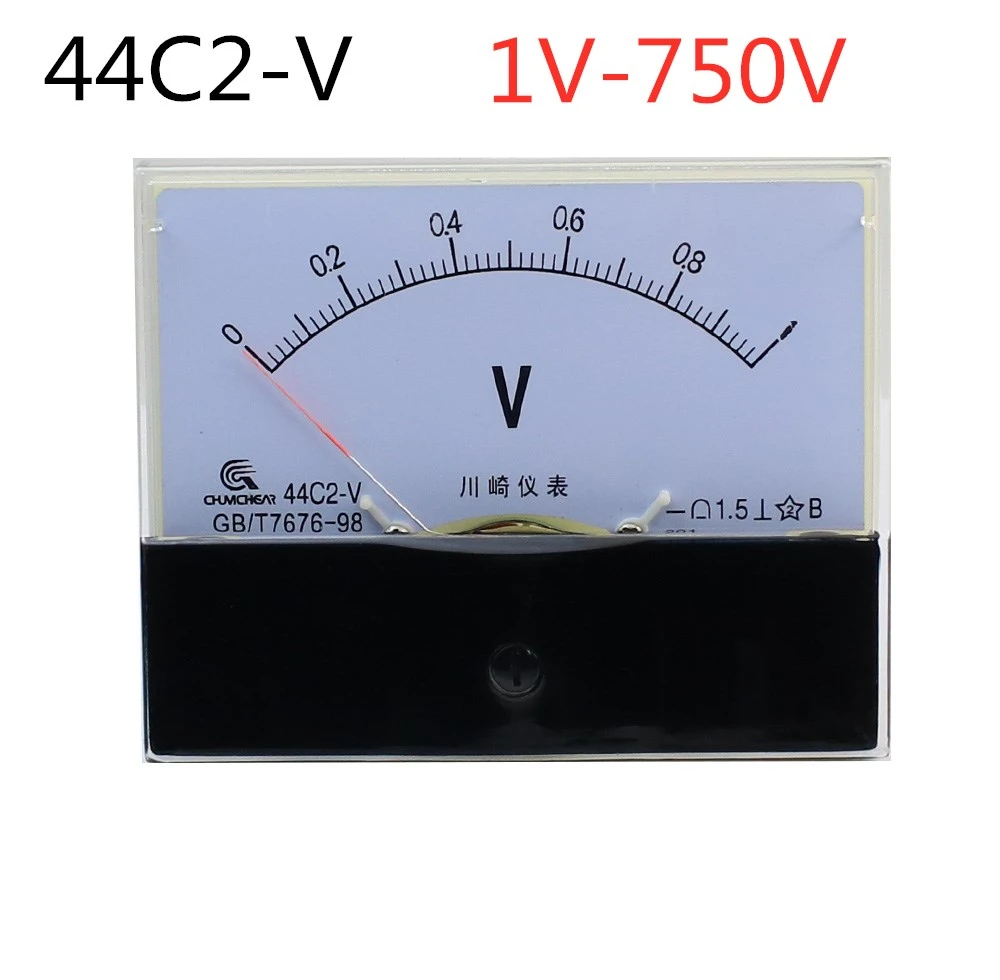 1Pcs 44C2 Analog Voltmeter DC 0-3 V gamme de mesure tension Meter 
