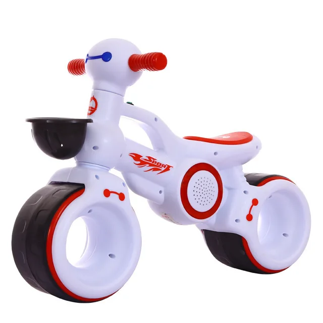 LazyChild Children's Music Light Car Balance Without Pedal Scooter Riding Walking Learning Scooter 1-3 Years Old Baby Toys 2