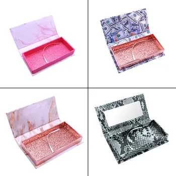 

LIYATTTON wholesale eyelash cases 3d mink lashes boxes faux cils strip diamond magnetic case empty In Bulk Support OEM Own Logo