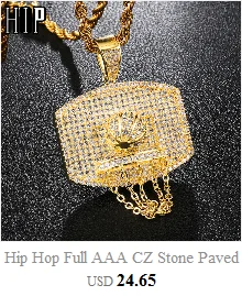 Хип хоп Полный AAA Iced Out Bling кубический циркон медь Египетский АНХ крест подвески и ожерелья для мужчин ювелирные изделия