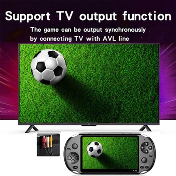 

X12 Handheld Game Console Retro Dual Rocker Joystick 5.1 inch Screen TV Game multi-functional game Player child gift