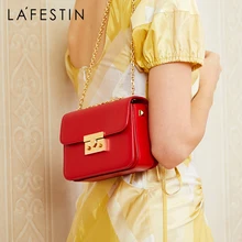 LA FESTIN женская сумка на плечо, простая Классическая маленькая квадратная сумка на цепочке, сумки через плечо для женщин, bolsa feminina