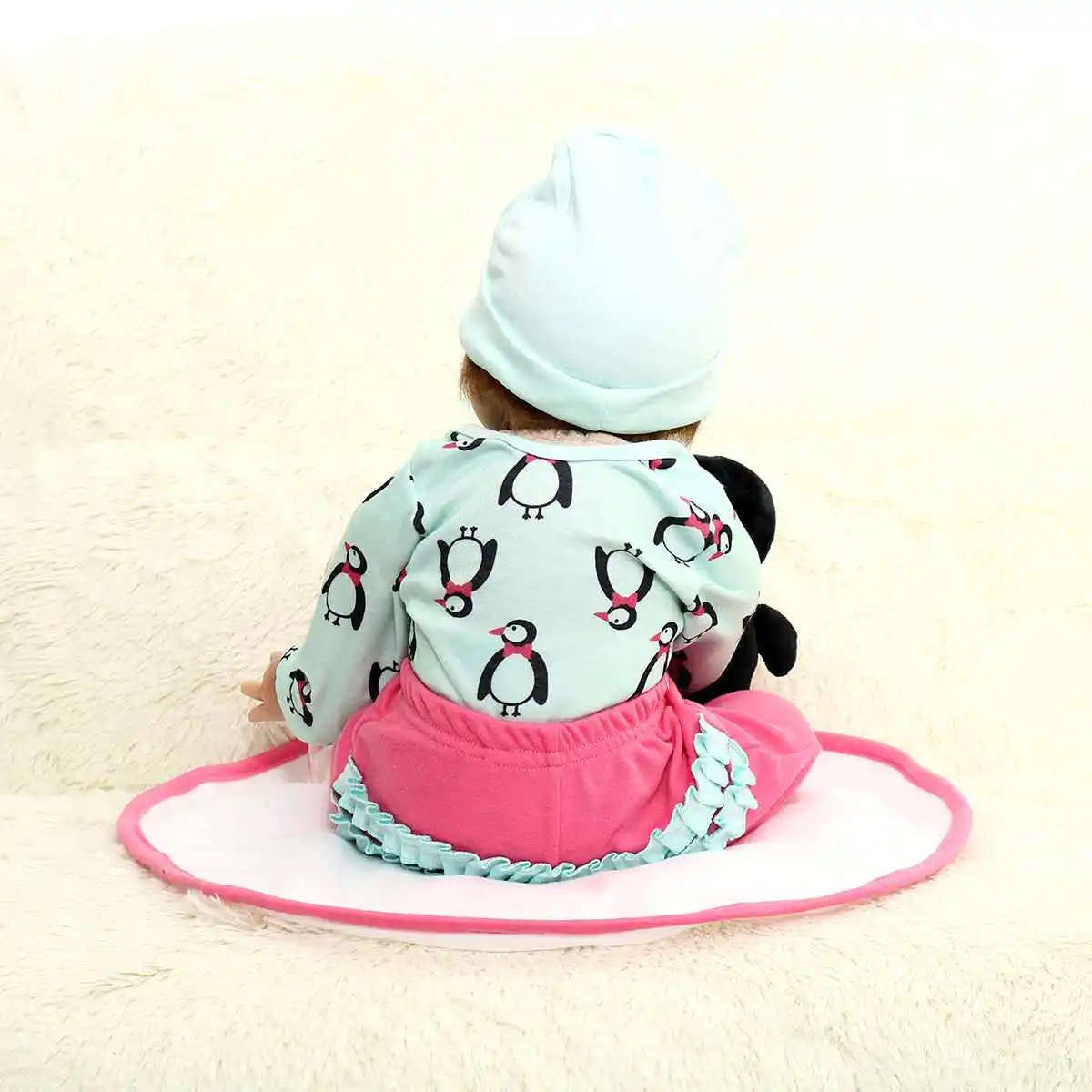 22 ''силиконовая кукла Reborn Baby полностью виниловая Реалистичная девочка принцесса ребенок реалистичный Playmate куклы фотографии реквизит детский подарок