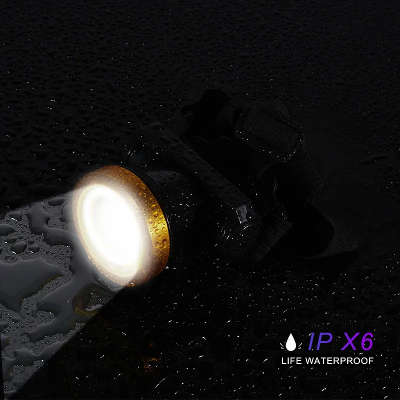 Лампа Налобная светодиодная водонепроницаемая 2 режима 2000 лм|Налобные LED-фонари| |