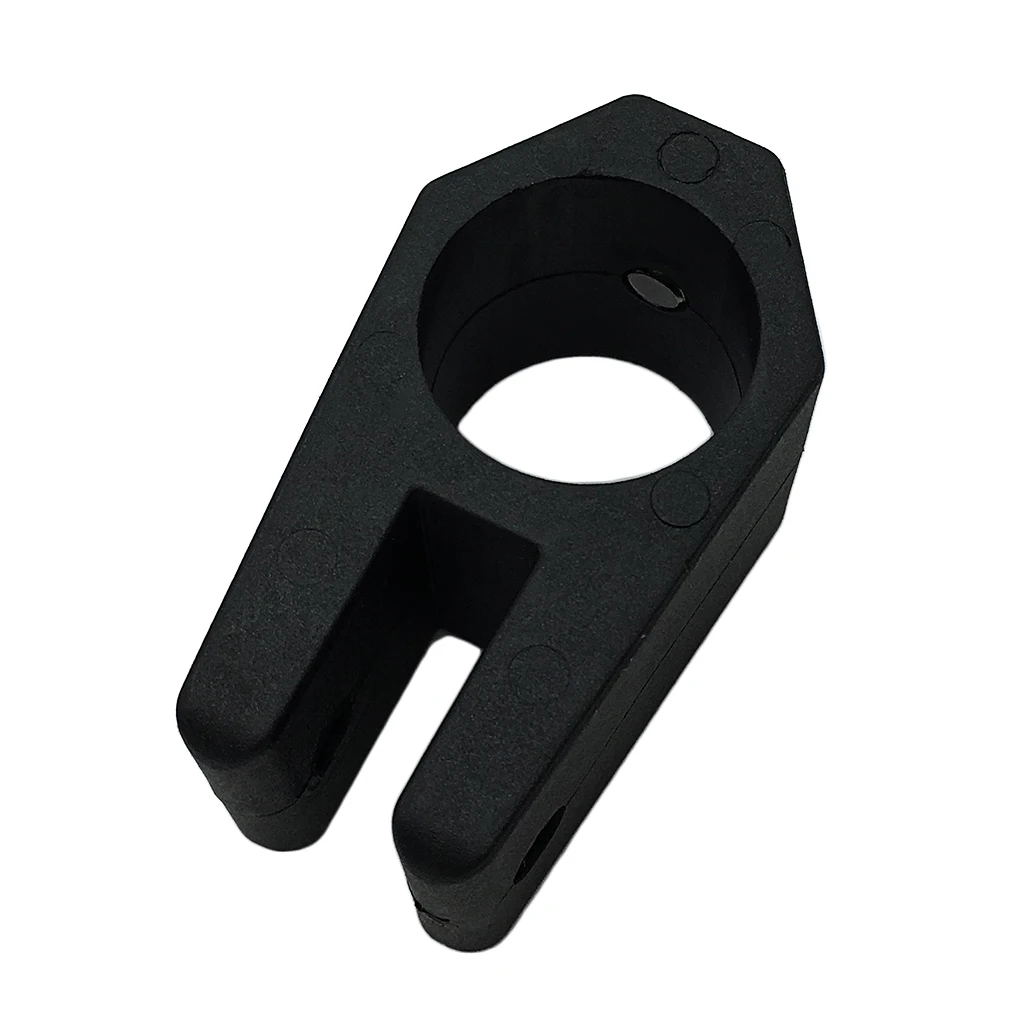 Boat Jaw Slide Hinged Frame Hinge Rail Mount Nylon with Bolt 1/4' Black