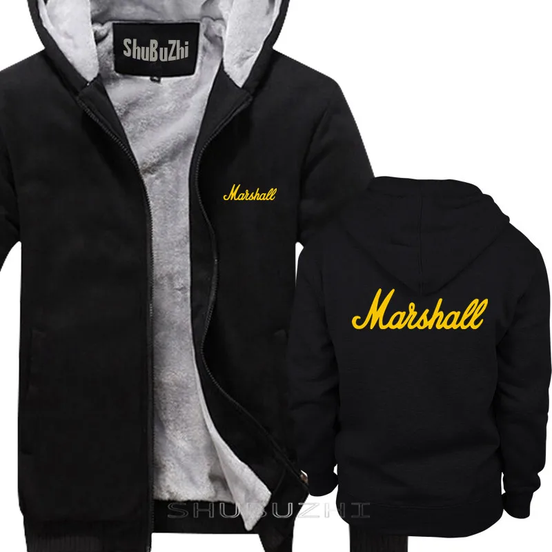 Эминем Для мужчин теплая куртка на Маршалл мэтерс LP утепленная куртка Для мужчин shubuzhi топ для девочек, свитшоты с капюшоном новая хлопковая Футболка в стиле хип-хоп утепленная куртка sbz5092 - Цвет: thick black