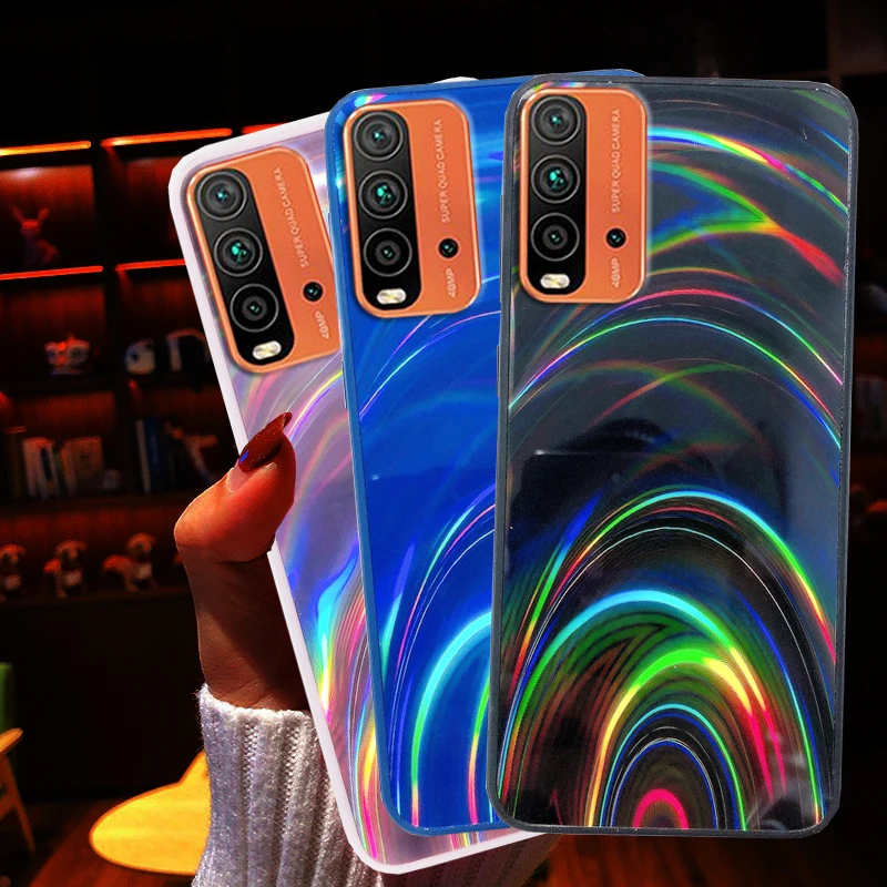Зеркальный чехол из ТПУ для XiaoMi RedMi Note 10 10s 9 9s 9T 9A 9AT 9C GLOBAL NFC POCO X3 PRO M3 | Мобильные