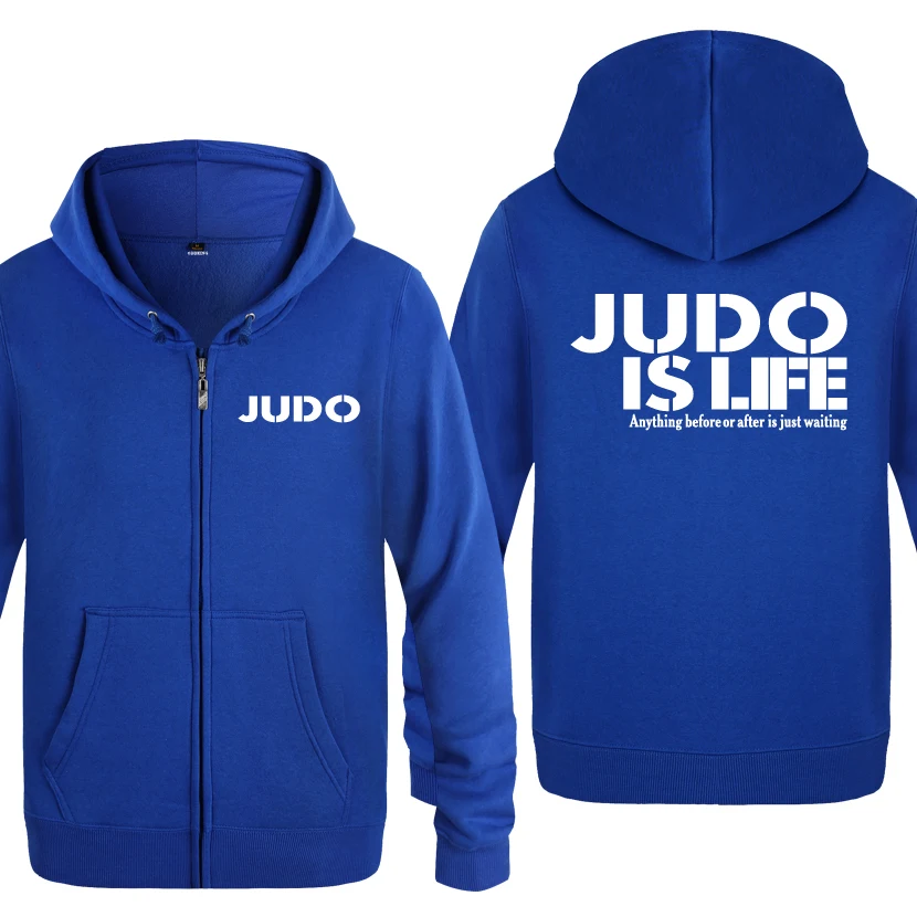 Judo is Life креативные толстовки мужские мужская молния с капюшоном флисовые толстовки кардиганы